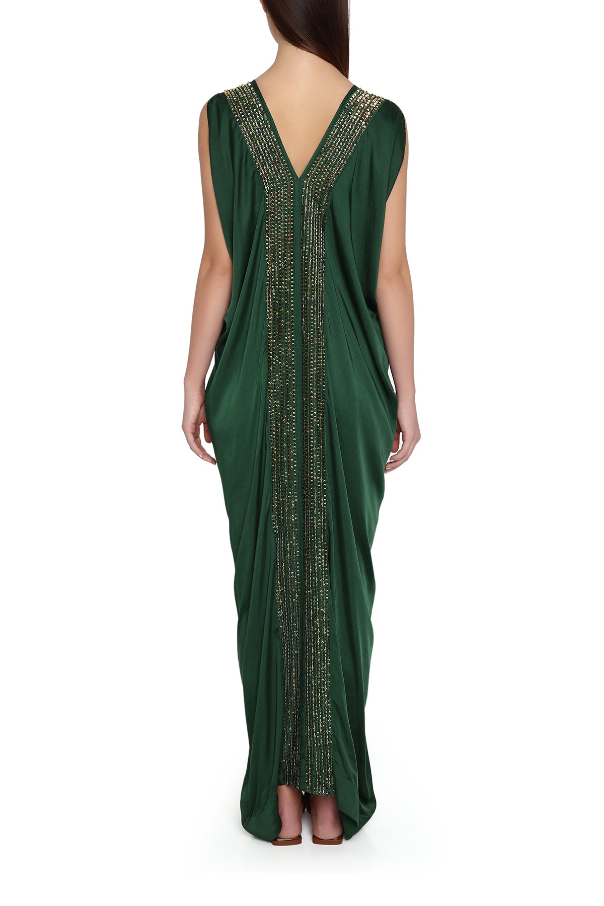 emerald green kaftan