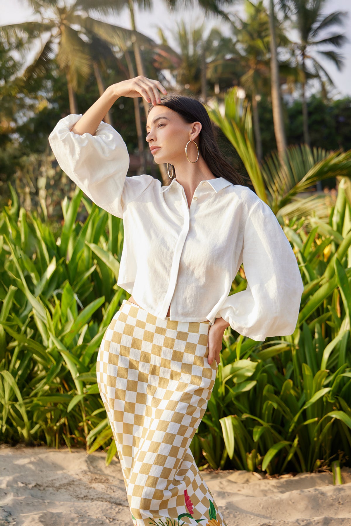 white blouse