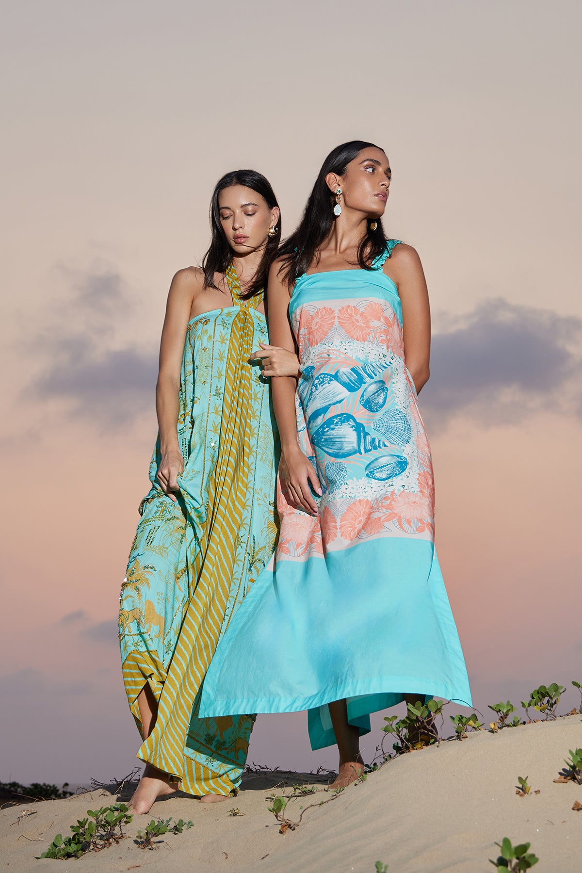 green and blue sri lanka dress